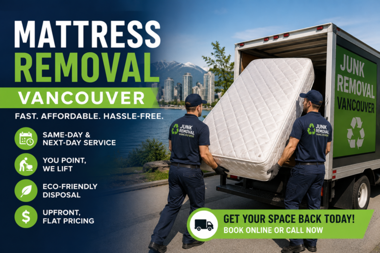 Mattress Removal Vancouver – Fast & Affordable Hauling | Trash Bandits
