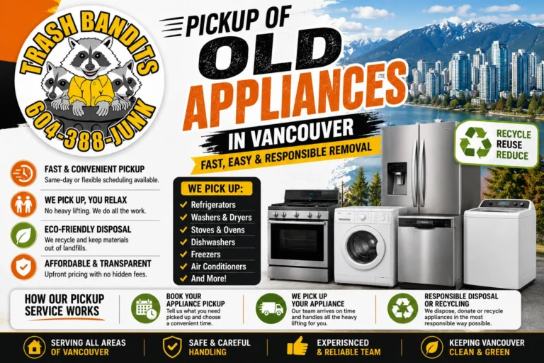 Pickup of Old Appliances in Vancouver | Fast & Easy Removal